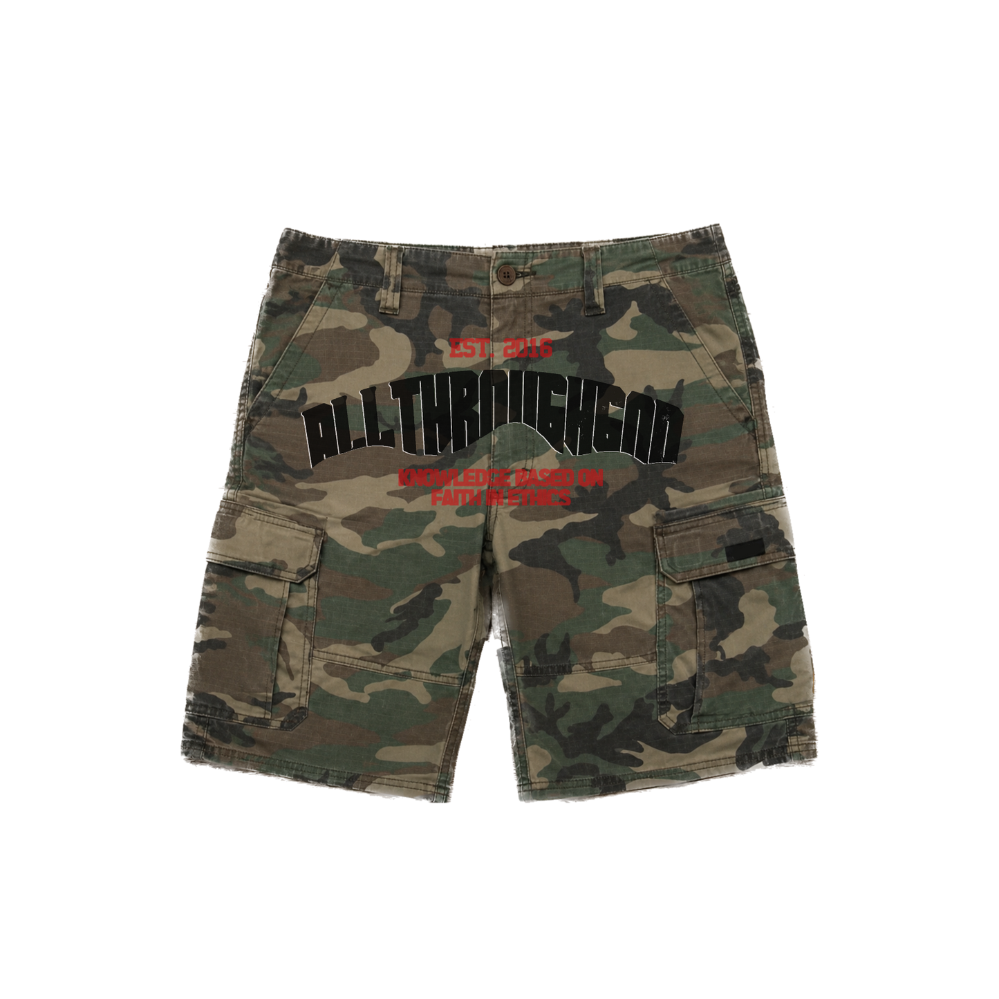 Camo Cargos (Black/Red)
