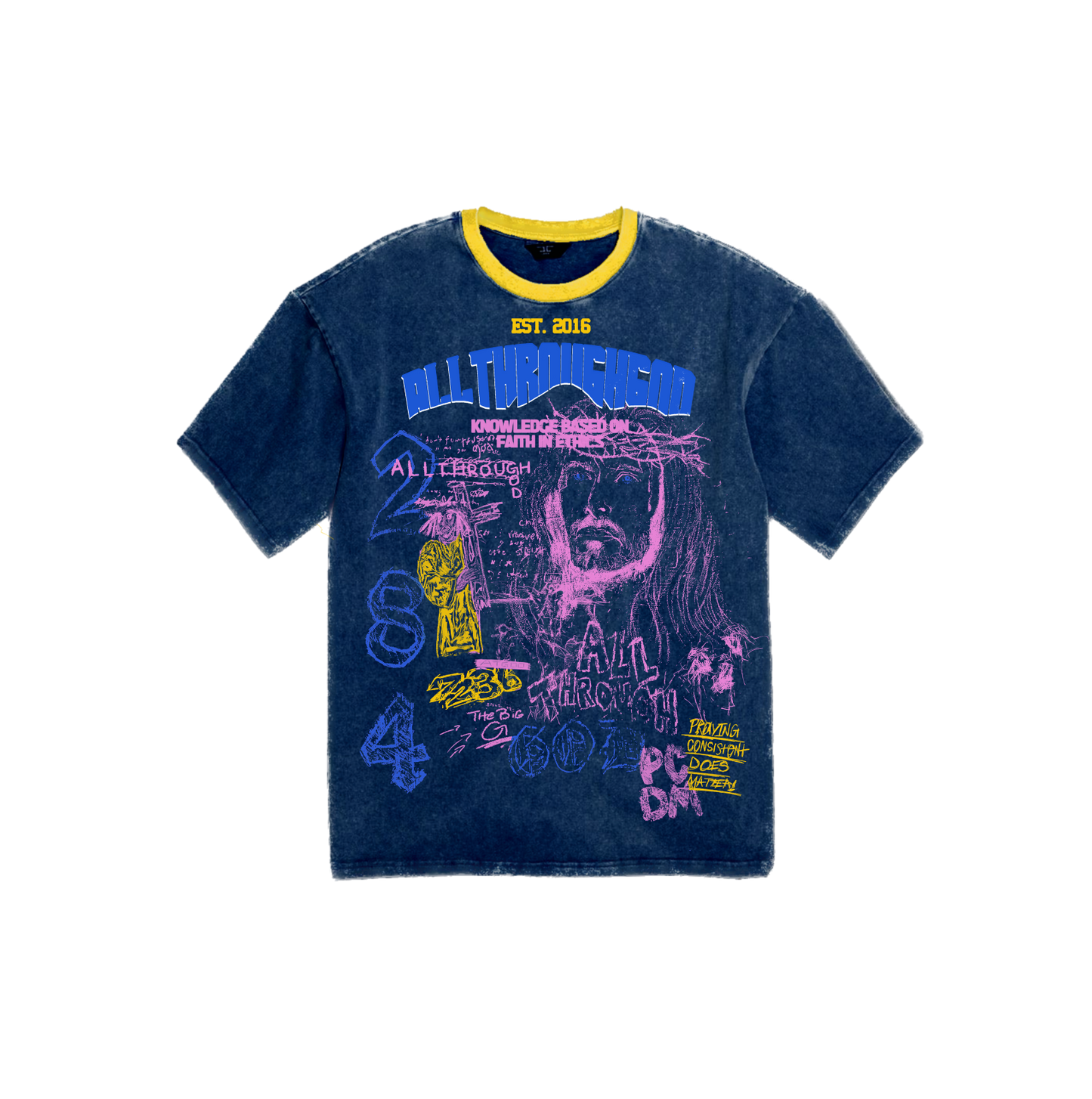 Navy/Yellow Graphic Tee