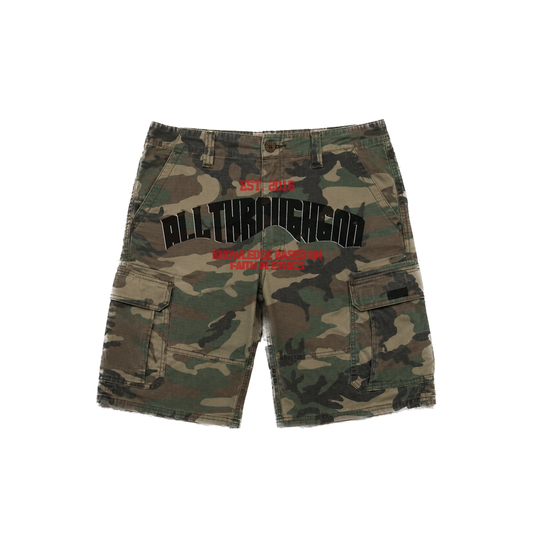 Camo Cargos (Black/Red)