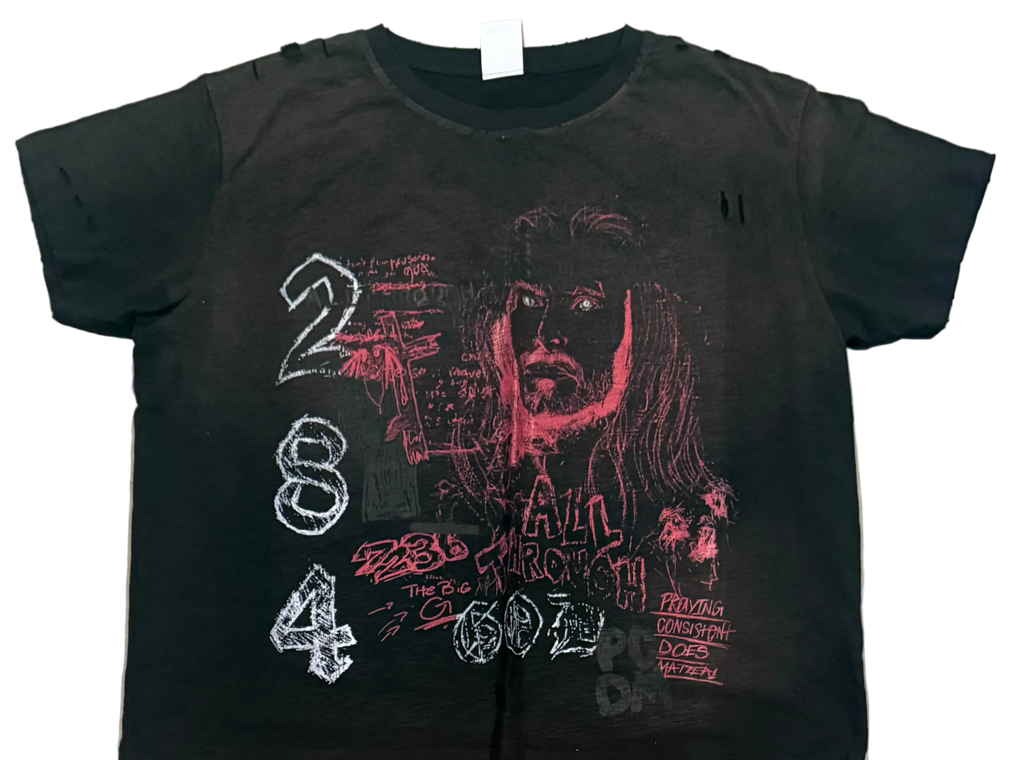 Black Red & White Graphic Tee