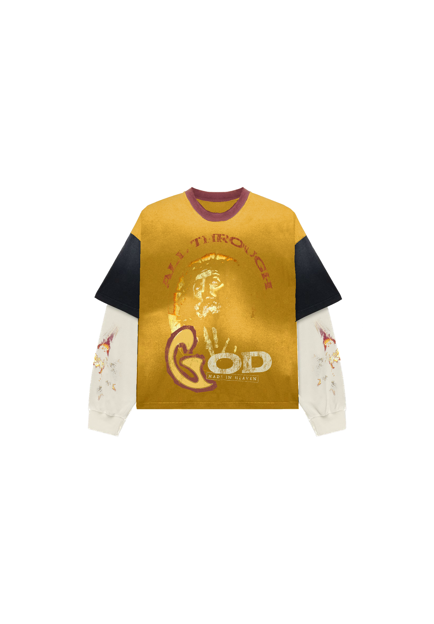 Custom Cut & Sew Double Layer (yellow￼)