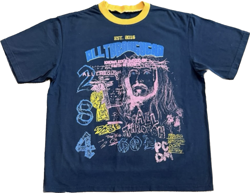 Navy/Yellow Graphic Tee