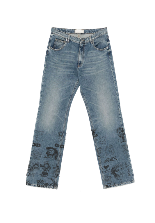 Graffiti Jeans Medium Wash