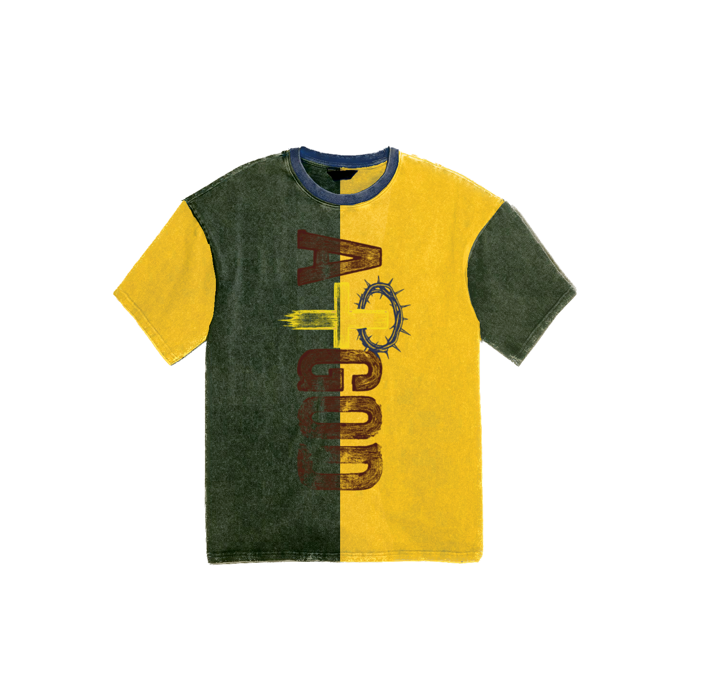 Multi-Color Split Tee