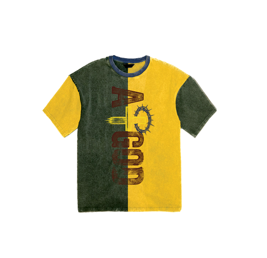 Multi-Color Split Tee