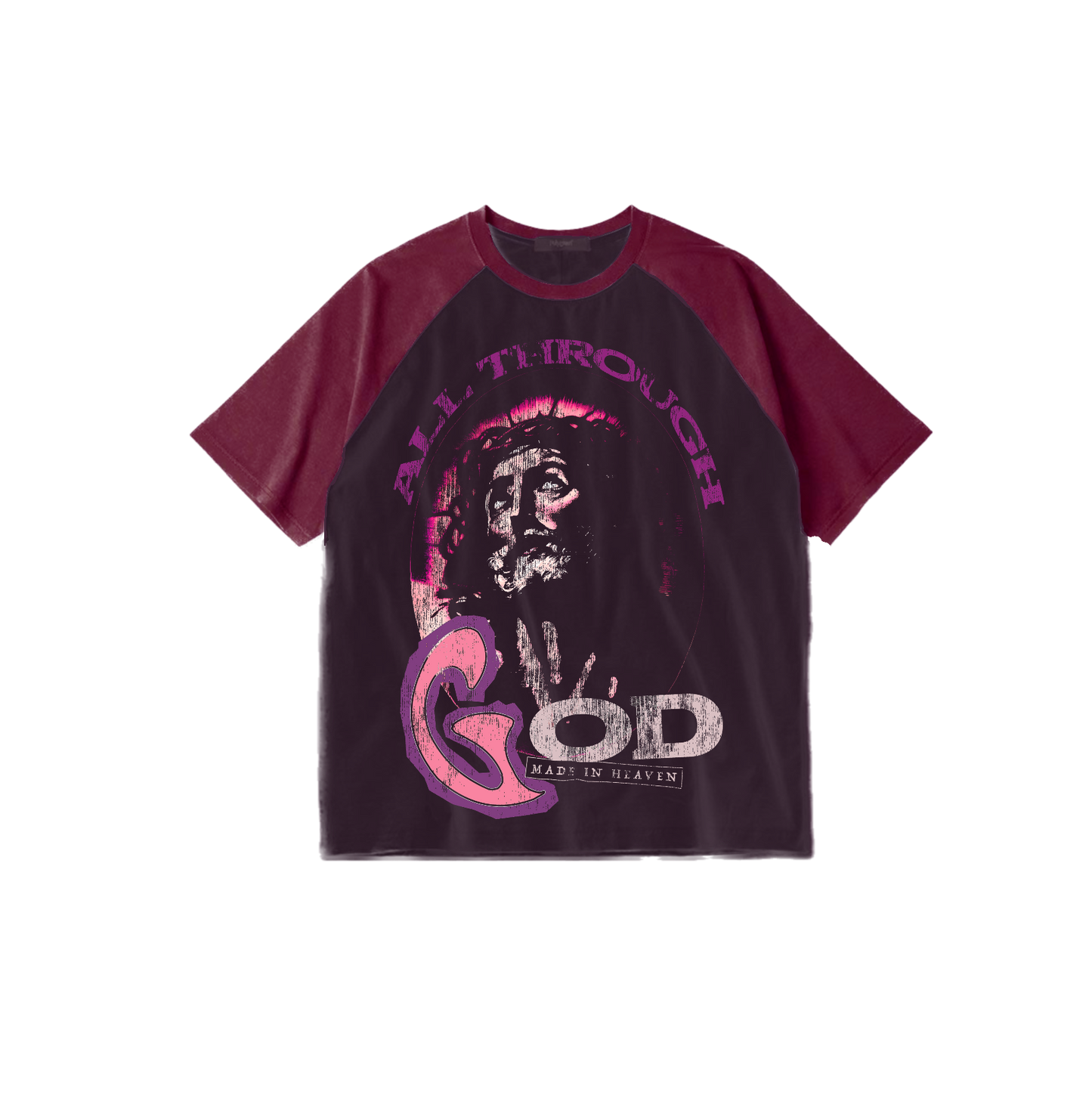 Purple AllThroughGod Cut & Sew Shirt