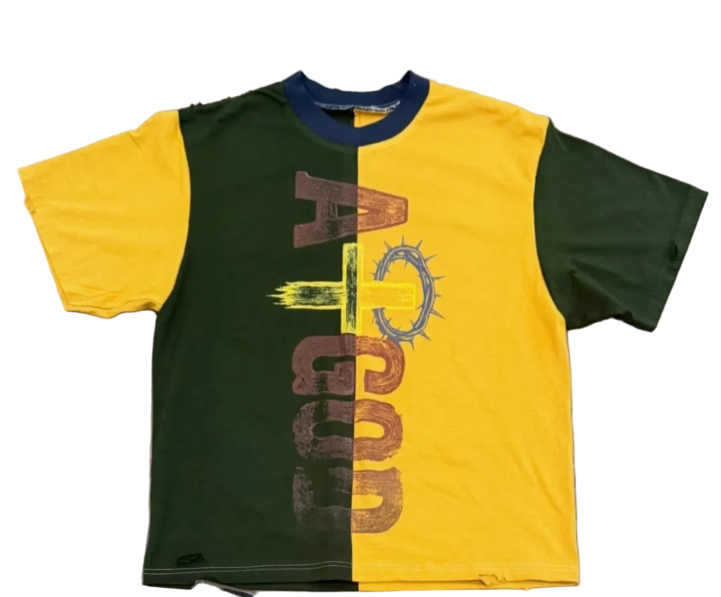 Multi-Color Split Tee