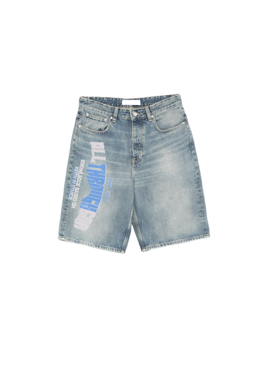 Denim Shorts (Blue/Grey)