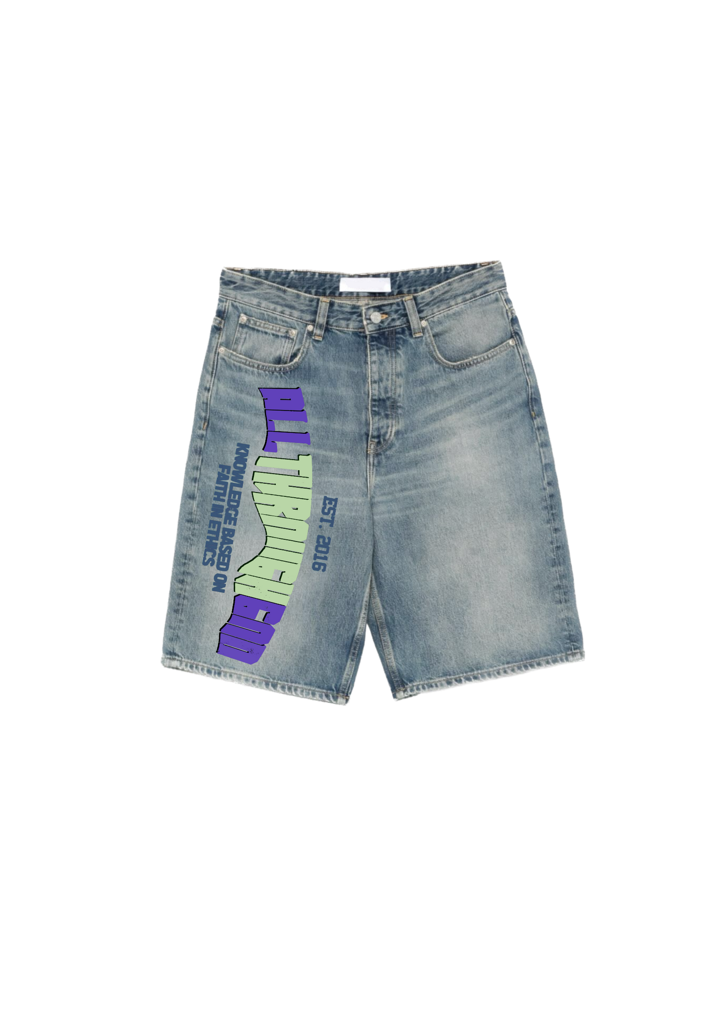 Medium Wash/ Blue Shorts