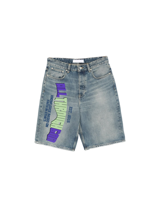 Medium Wash/ Blue Shorts