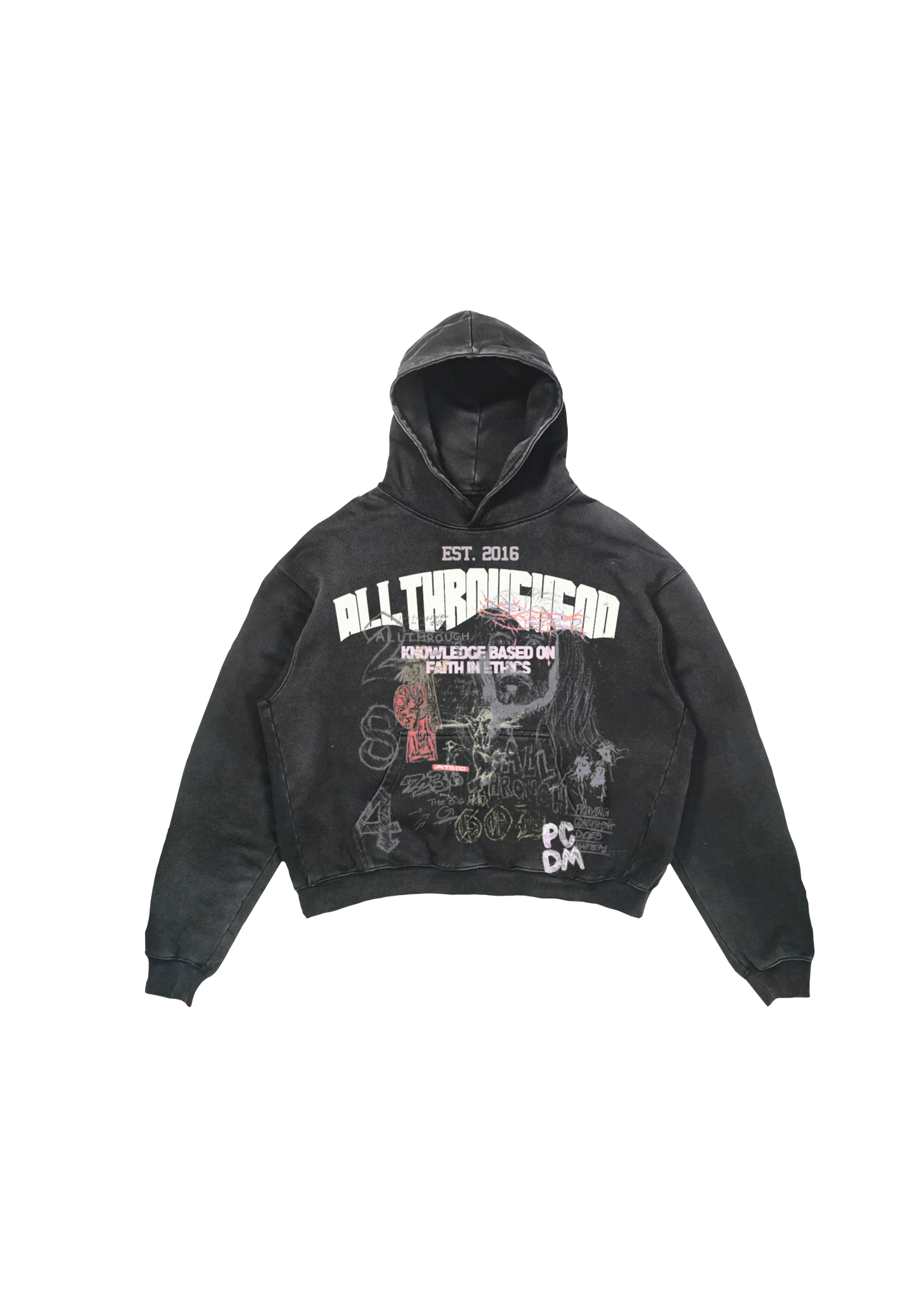 Grey Pull-Over Hoodie
