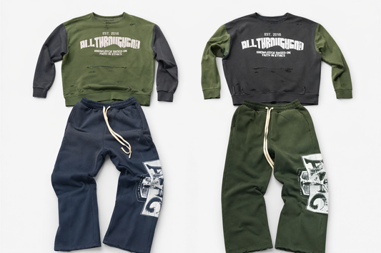 All Through God “Faith in Ethics” Vintage Crew Set