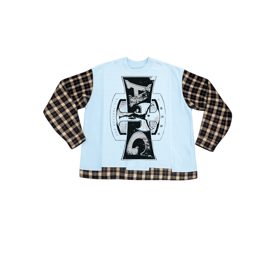 Blue/Black Flannel Cut & Sew