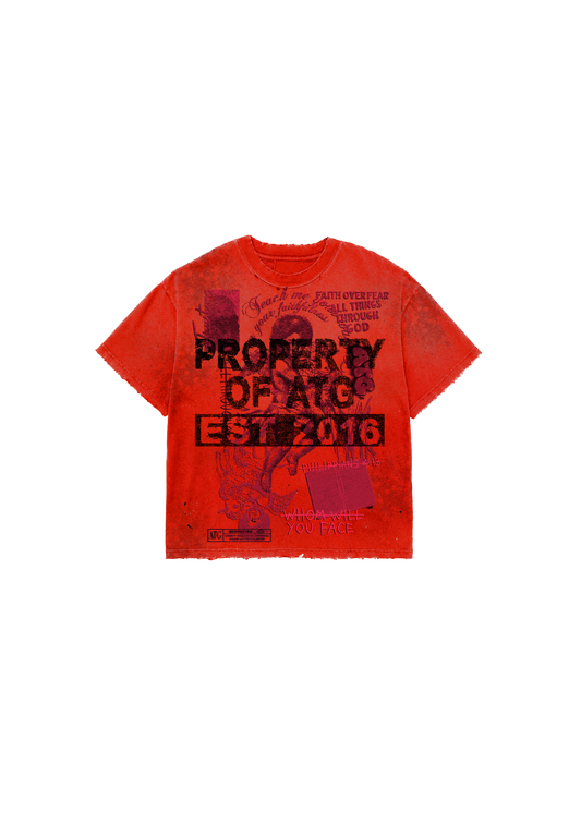Orange/Red Graphic Tee