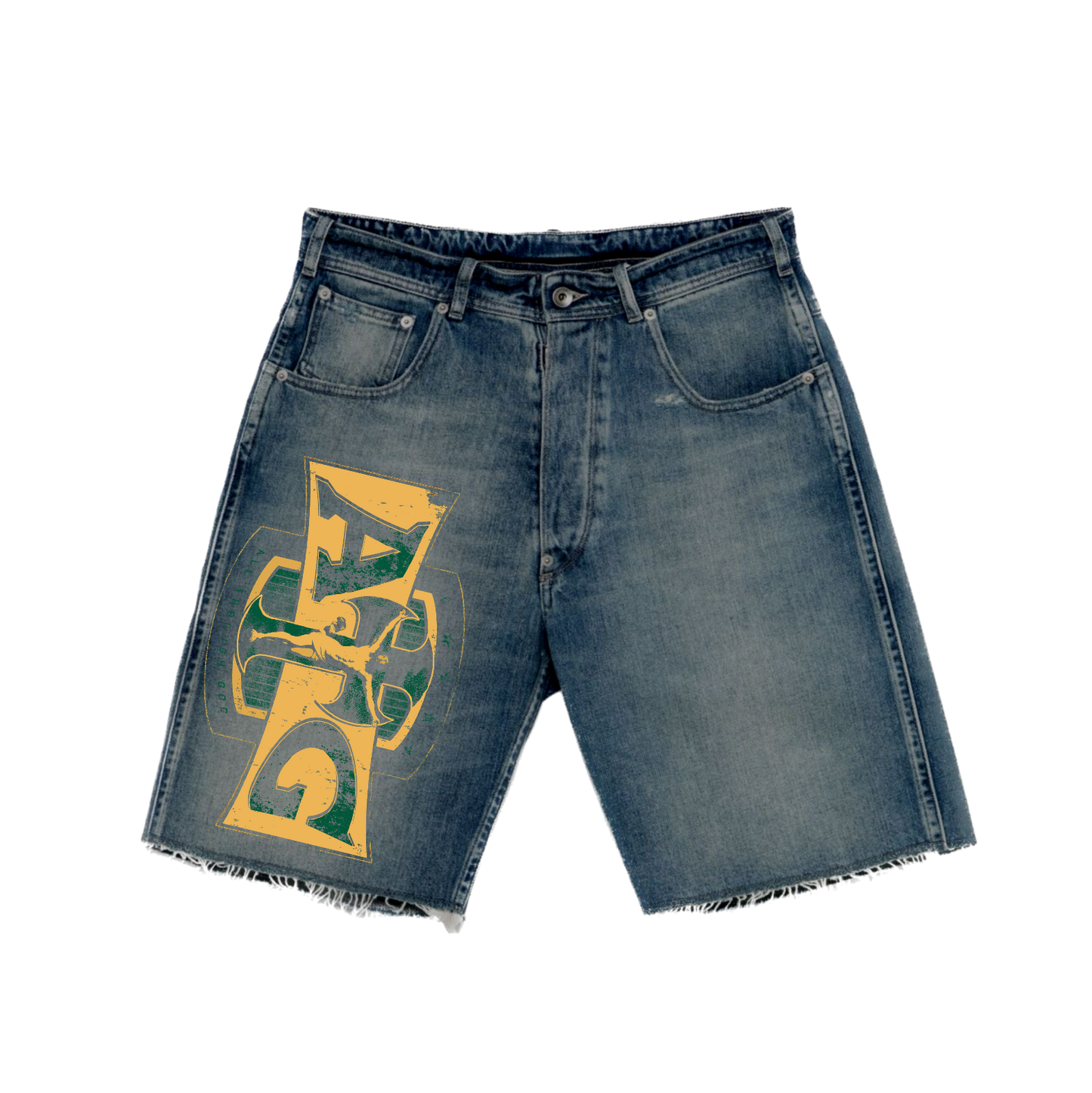 GREEN/GOLD SHORTS