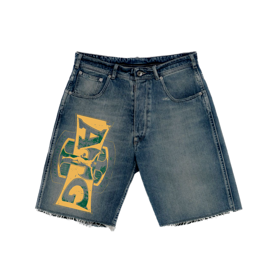 GREEN/GOLD SHORTS