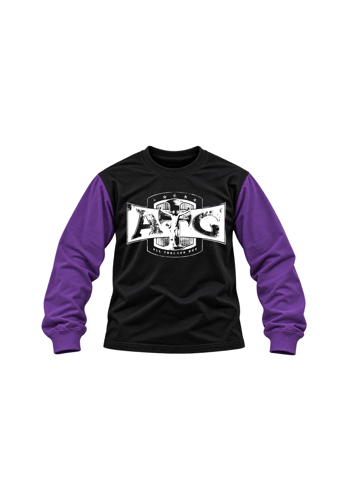 ATG Cross Logo Long Sleeve — Black / Purple