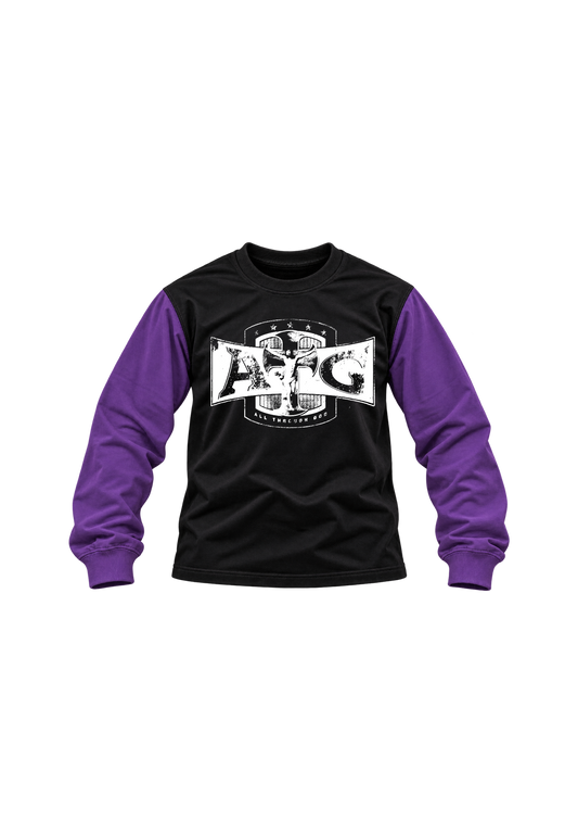 ATG Cross Logo Long Sleeve — Black / Purple